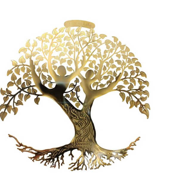 Diviniti 24K GP Tree of Life Framed Art Intricate Red Gold Border 3D Design - Picture 9 of 9